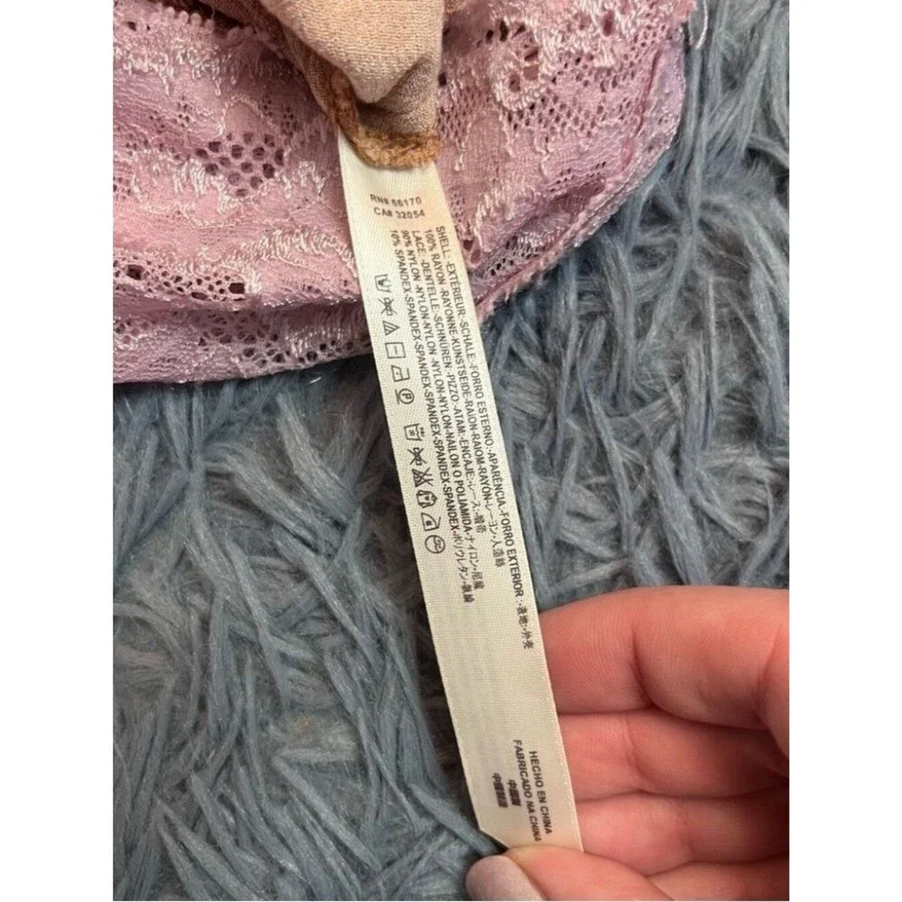 Free People On Board Boho V Neck Bodysuit Size XS